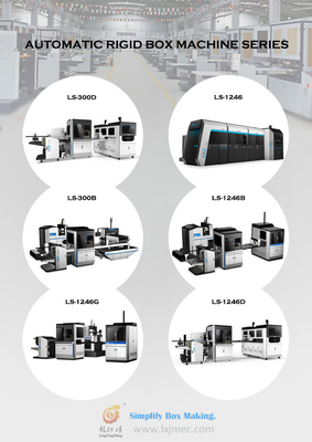 Ls-1246G Halfautomatische Multifunctionele Stijve Vakje Machine voor Hardcover-de Dekking van het kartonboek het Maken