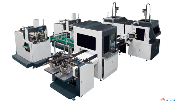 Bi-kanaal Intelligente volledig Automatische Stijve Doos die Machine voor Plastic Pu Doos maken