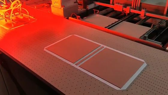 Automatisch Visueel Plaatsend Machine het Lamineren Vakje Document Karton