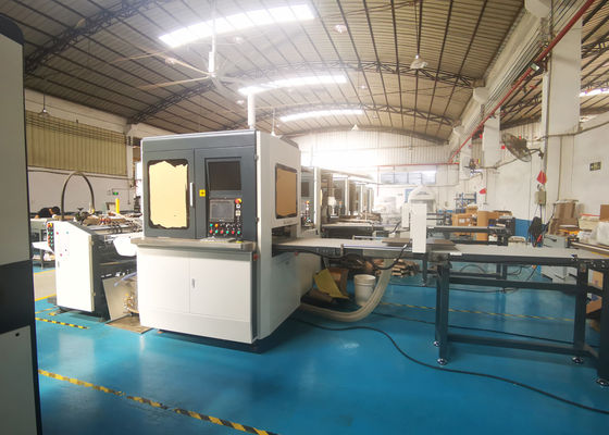 34pcs/Min Shoe Packaging Box Making-Machine 1855kg met het Plaatsen