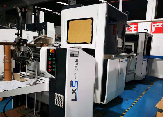 LS 450 S. Box Positioning Machine die wordt gebruikt om het Binnenvakje op het Document te kleven om Mobiel Telefoonvakje te maken.